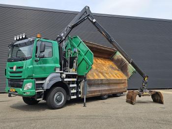Tatra T158/II 6X6 / HMF Z CRANE + 2 SIDE TIPPER